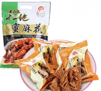 紅螺 蜜麻花 老北京特產(chǎn) 零食糕點(diǎn)心 500g/袋中華老字號